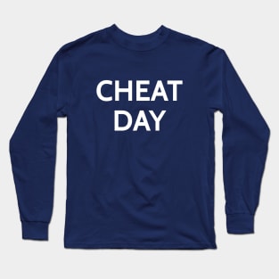 Funny Cheat Day Gym T-Shirt Long Sleeve T-Shirt